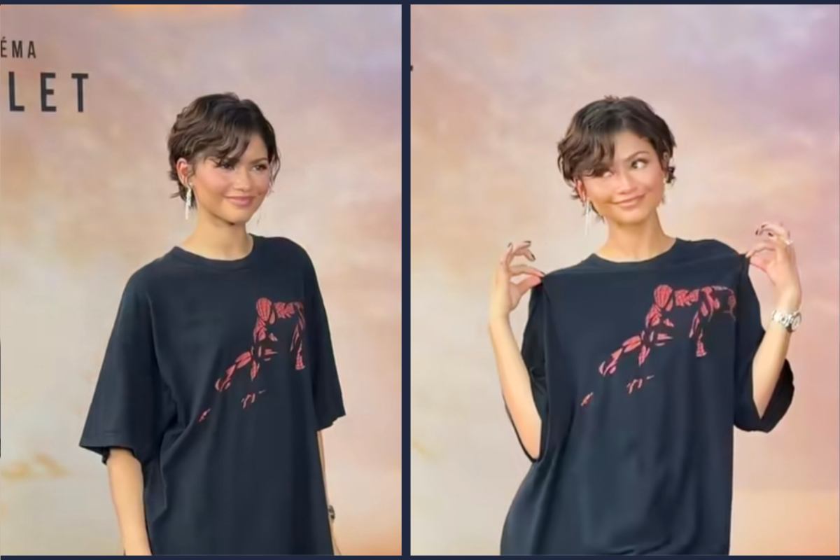 Zendaya a Parigi: look vintage con Spider-Man che sfida il lusso