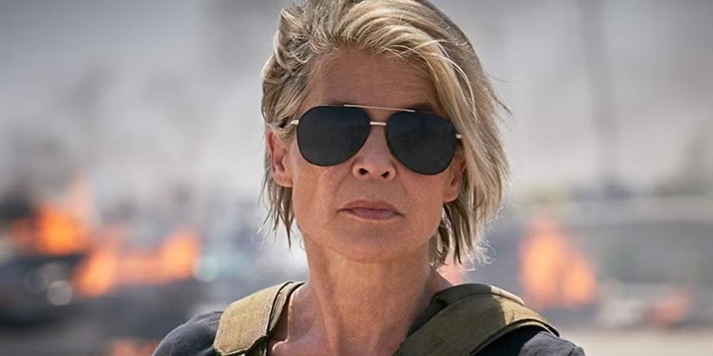 Linda Hamilton stranger things set