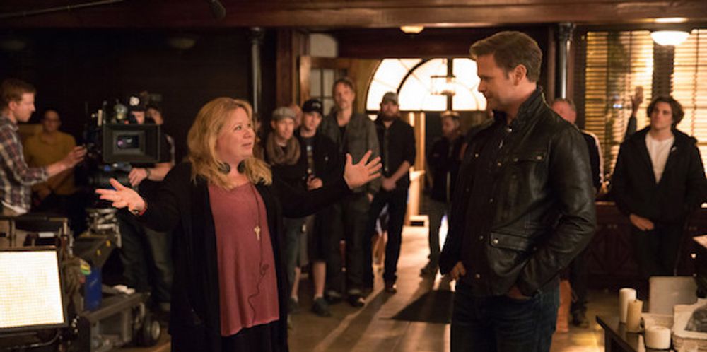 julie-plec-tvd-finale-on-set